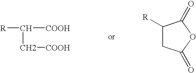 Low color polyisobutylene succinic anhydride-derived emulsifiers