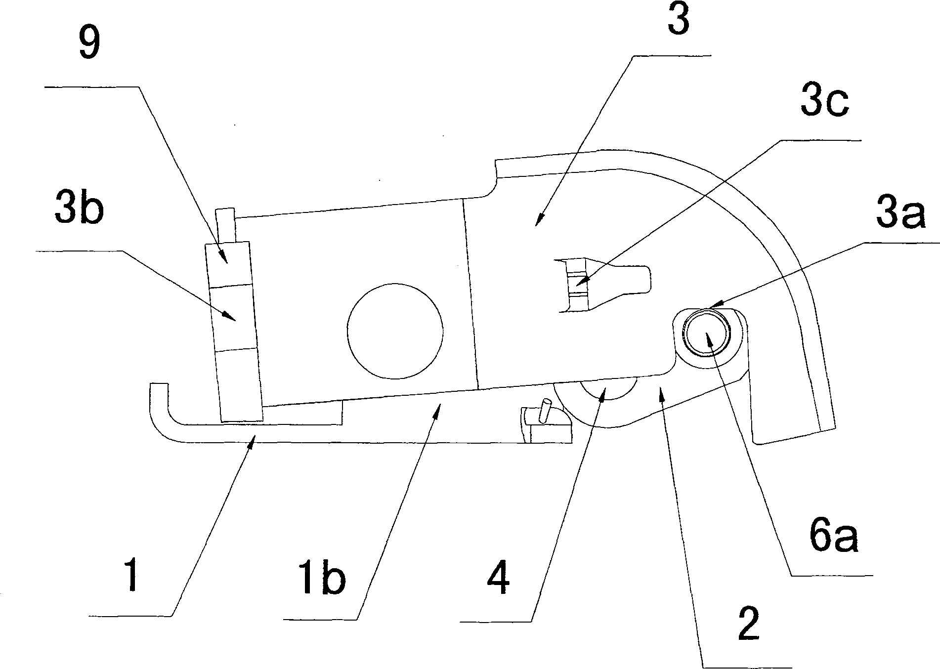 Lock catch device of vehicle sliding groove and method of manufacturing the same