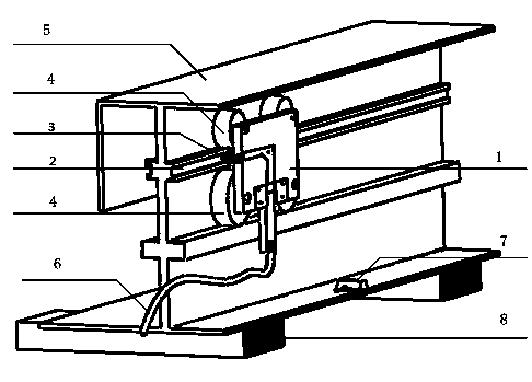 Transformer station guide rail type inspection robot