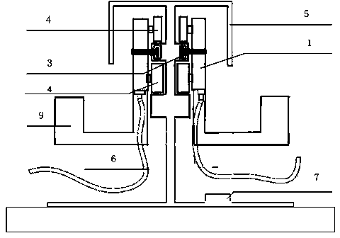 Transformer station guide rail type inspection robot