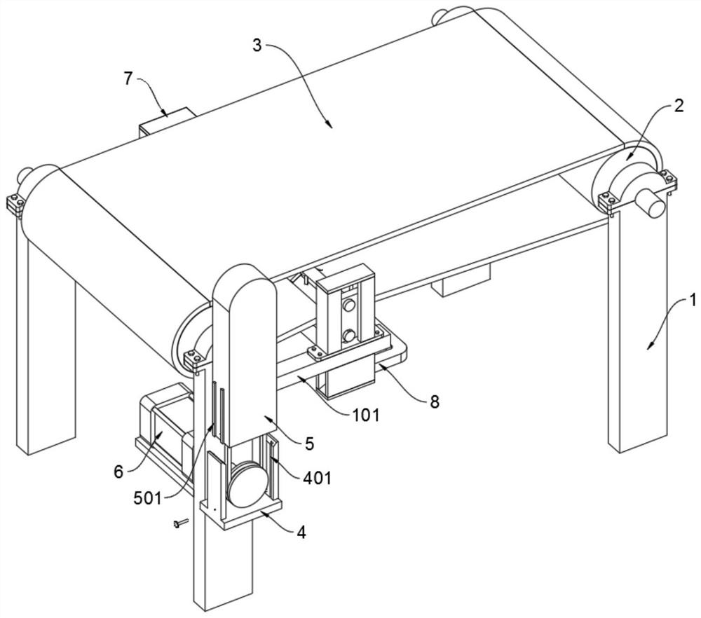 Drive and transmission device based on ceramic rubber roller for material conveying equipment