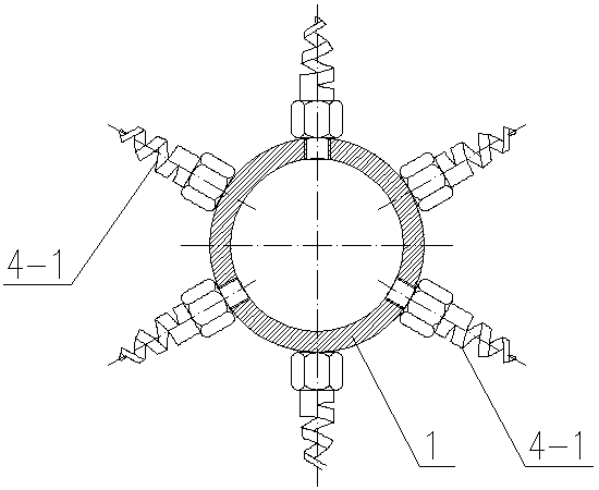 A central tube multi-nozzle gas scrubber