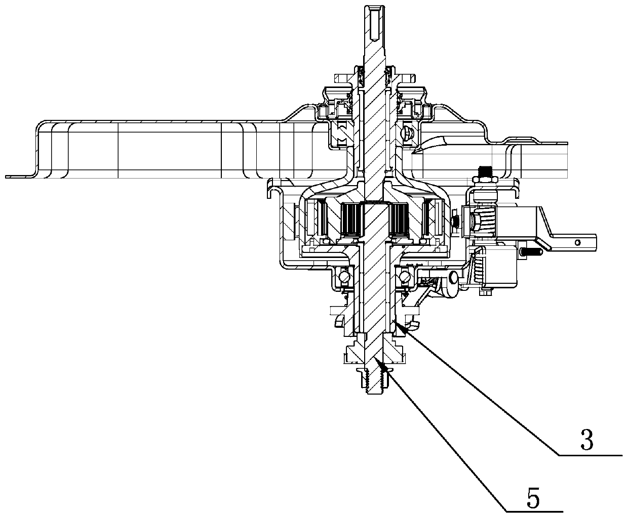 Clutch device of speed reduction clutch