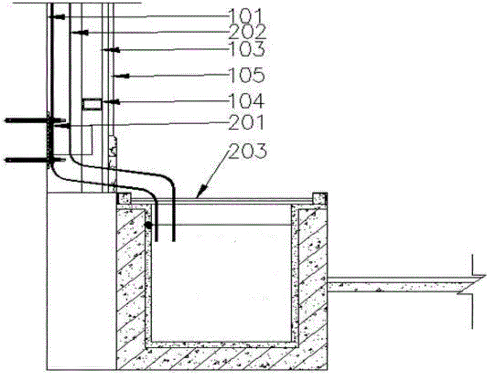 Underground space damp-proof drainage structure