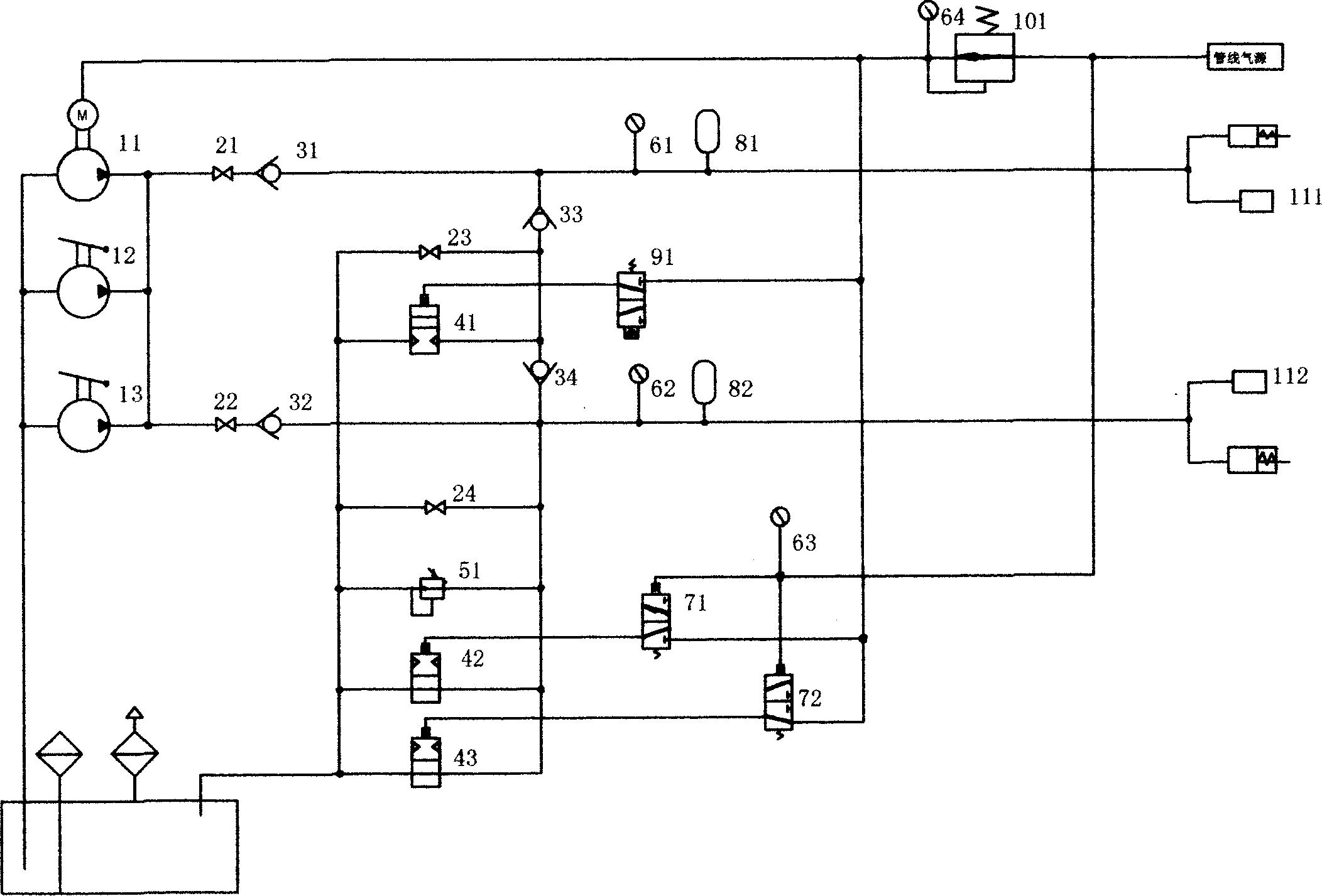 Control system of well mouth release valve