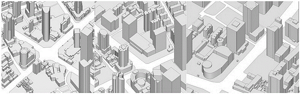 Open space periphery building form optimization control method based on sky visible range evaluation