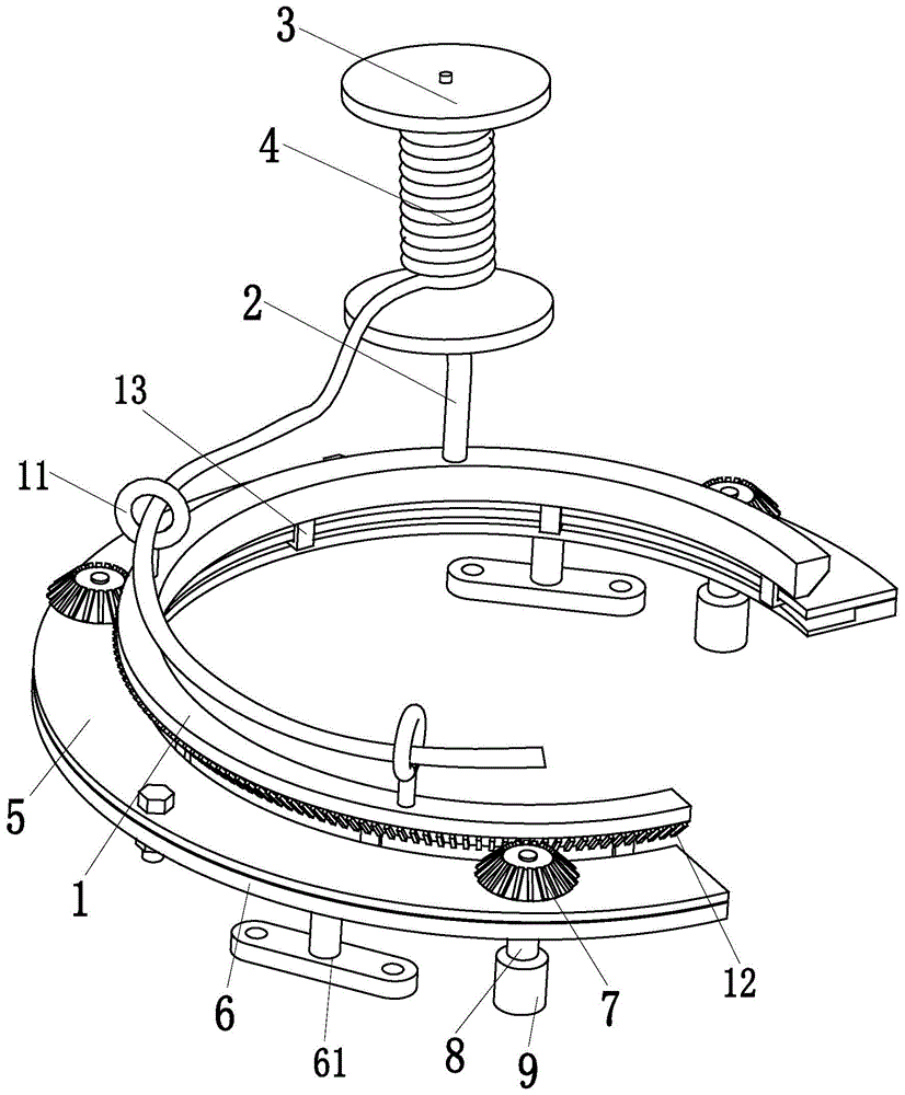 Rotating device for binding system