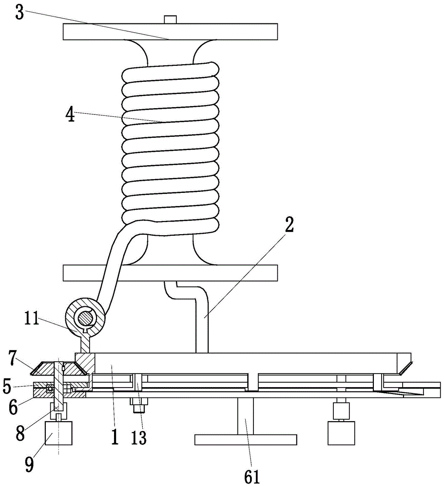 Rotating device for binding system