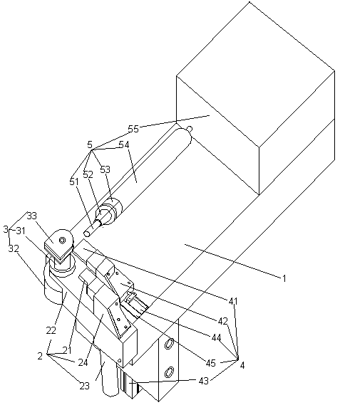 Special-shaped bending device for copper pipes