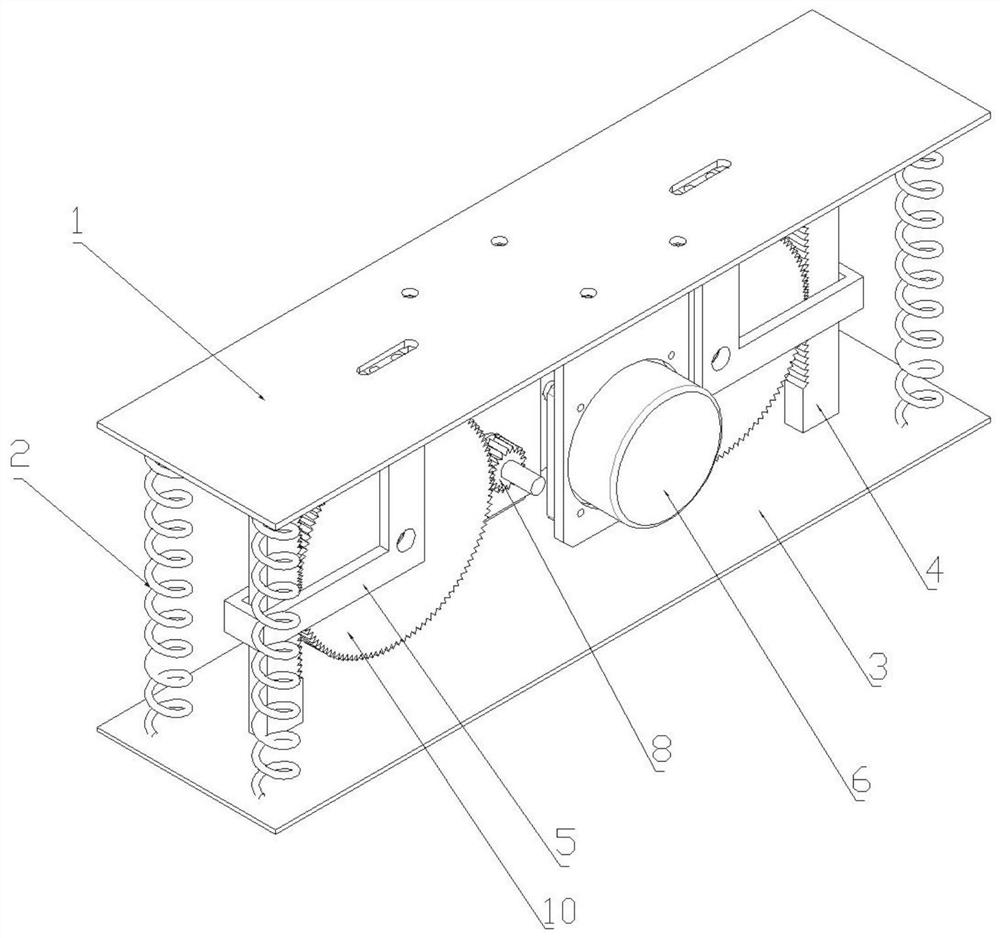 Wave energy conversion device with oscillating floating plate for ships and manufacturing method thereof