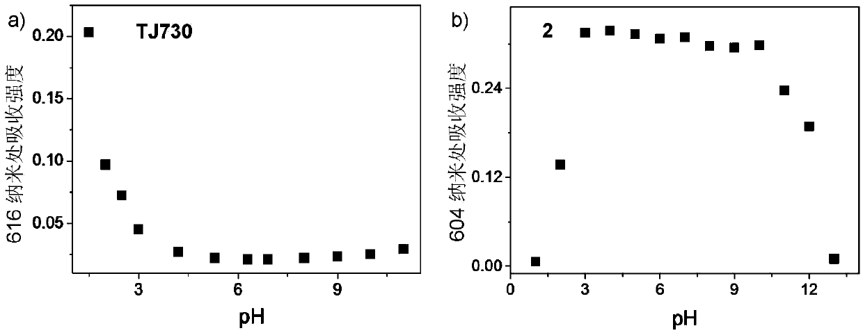 A preparation method of near-infrared emitting xanthene fluorescent dye with large Stokes shift