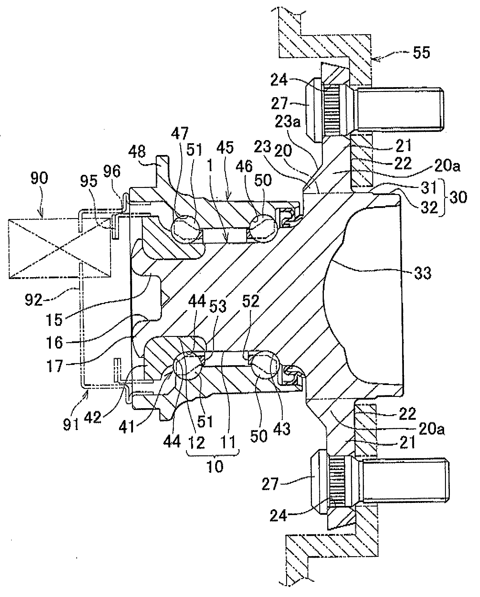 Wheel bearing device and manufacturing method therefor