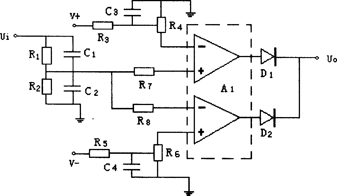 On-line detecting method and its device for multiple path transient wave form over voltage of power system