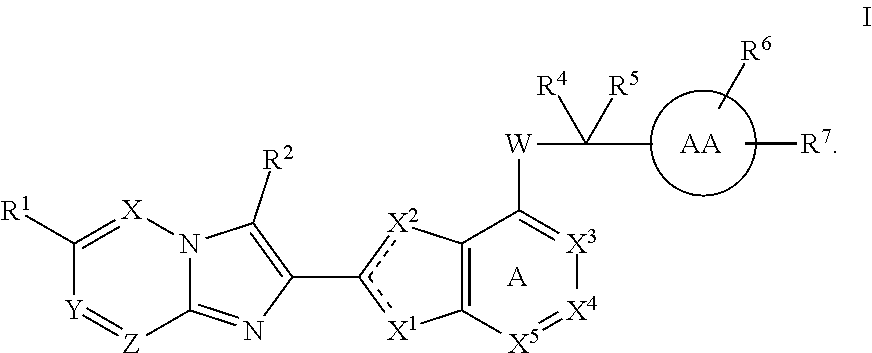 Imidazotriazine and imidazodiazine compounds