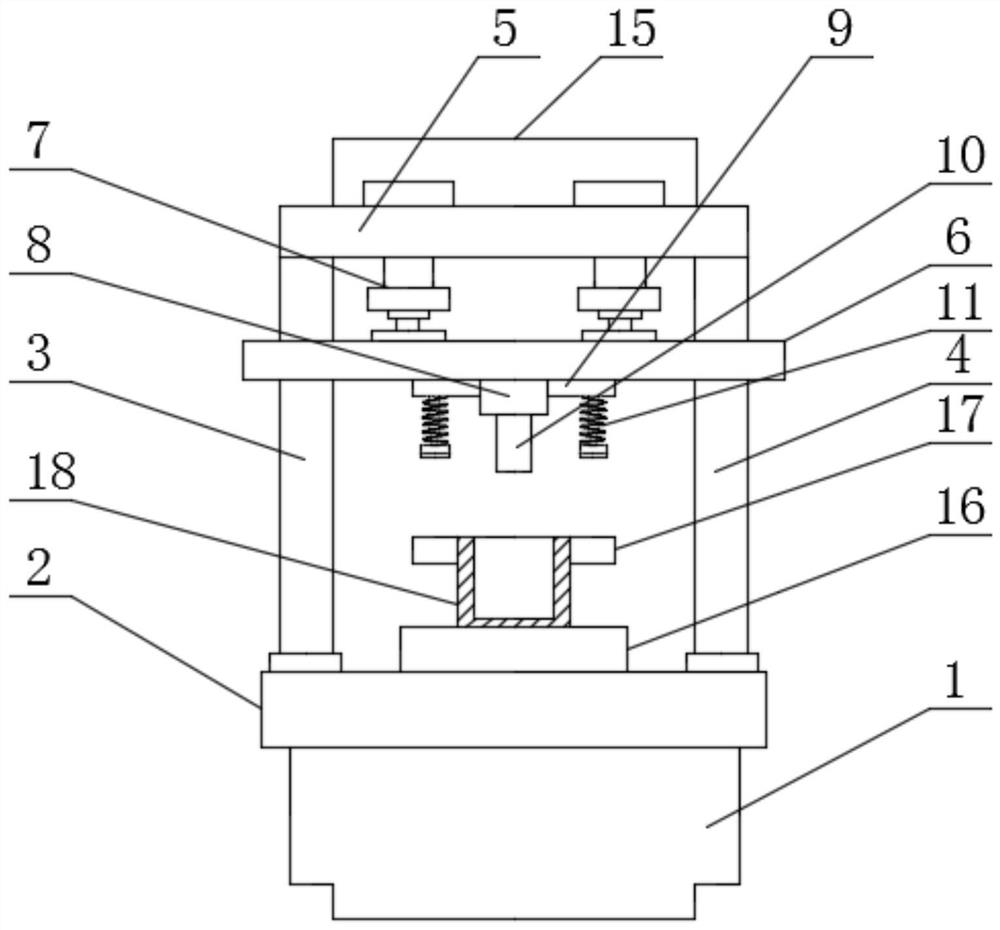 Mould pressing processing device for industrial paper tube core production