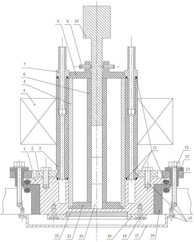 A planar magnetron sputtering target