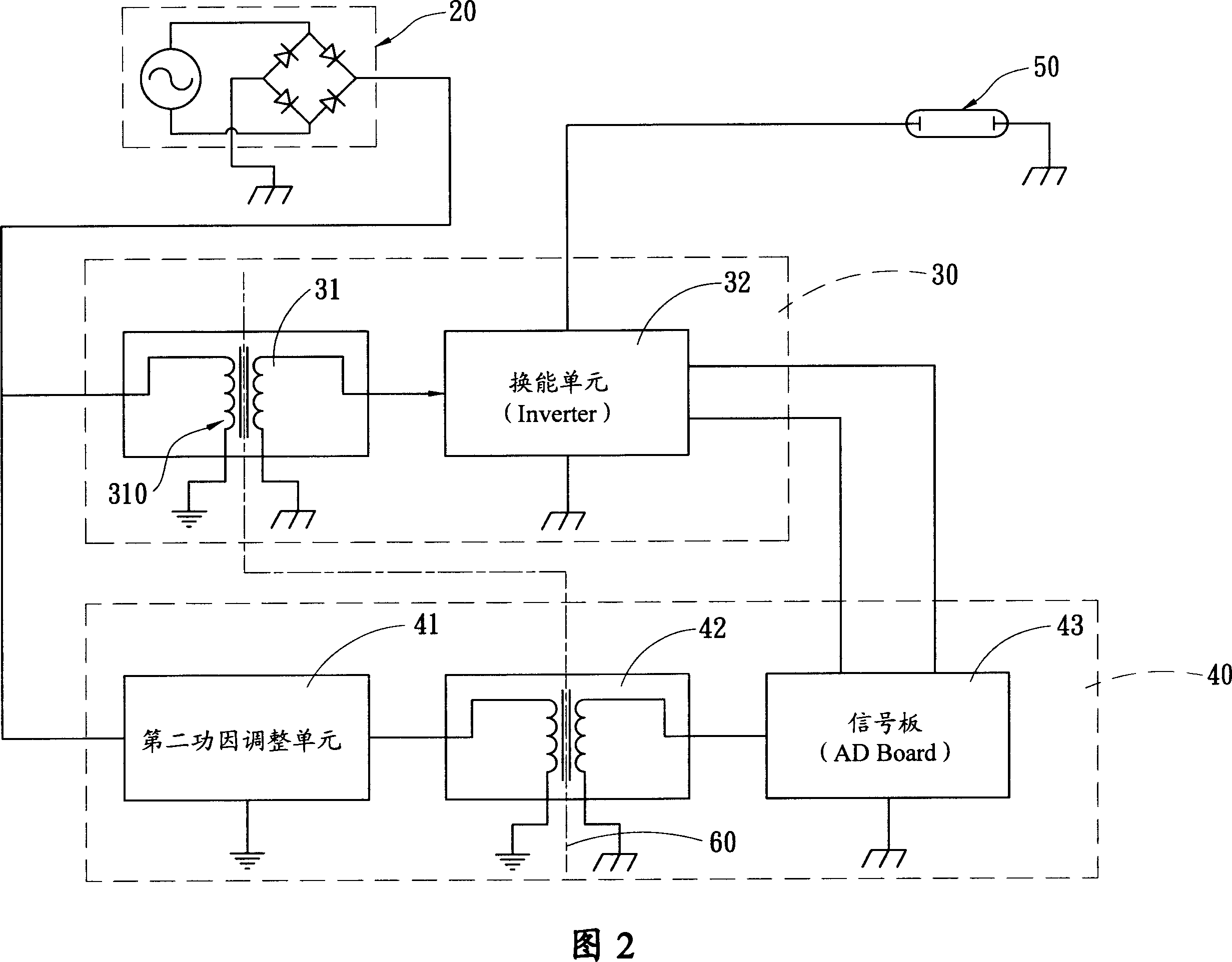 Backlight drive having isolated form power factor correcting structure and control circuit thereof