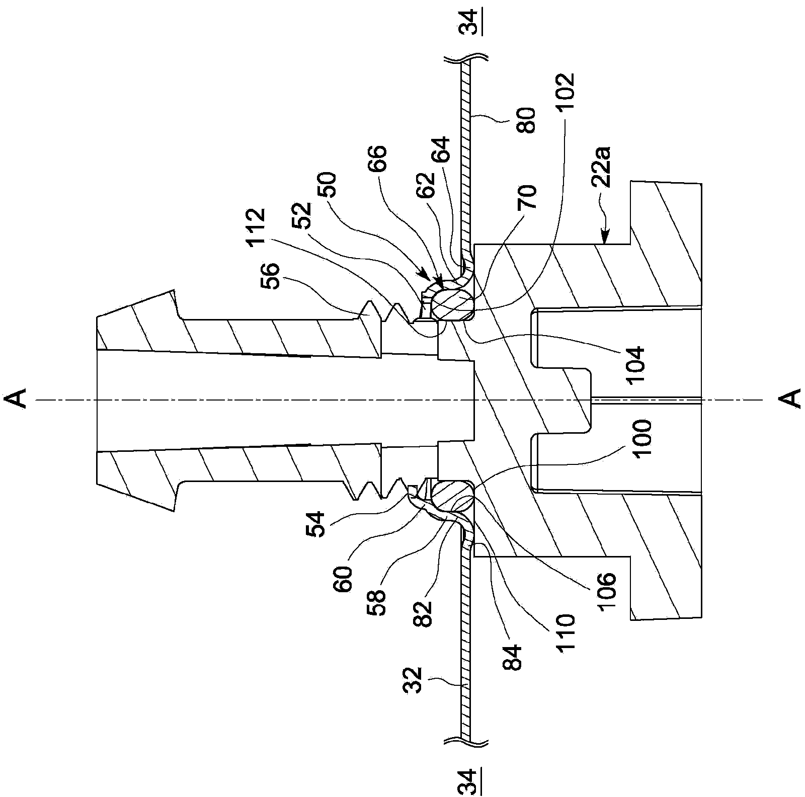 Filter housing with integrally threaded port