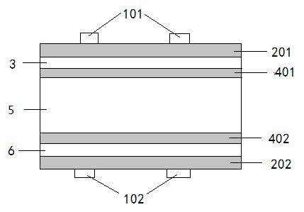 Hetero-junction-structured crystalline silicon solar cell with intrinsic layer and preparation method thereof