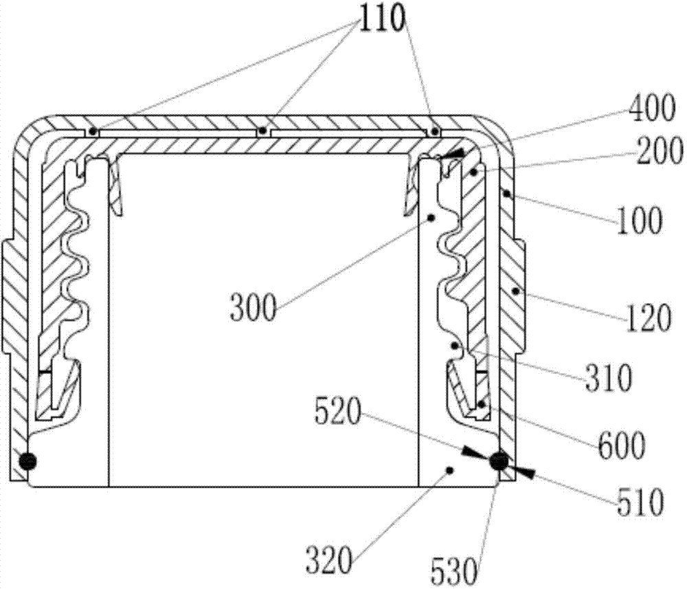 Container mouth packaging structure with two layers of sealing covers