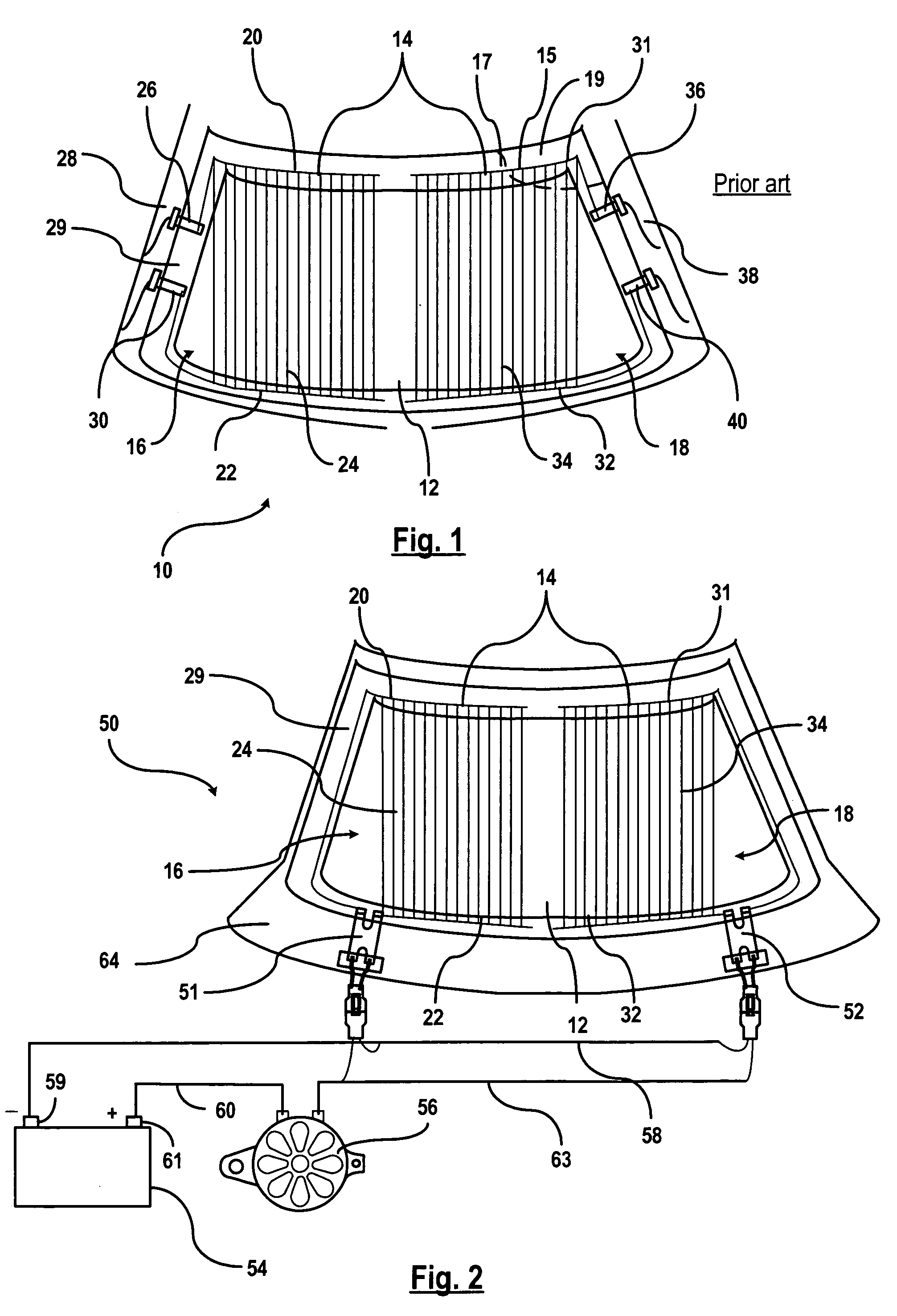 Electrical connection in glazing operations