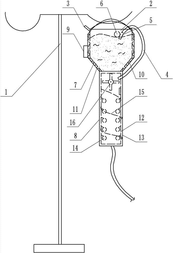 Nutrient solution heating device