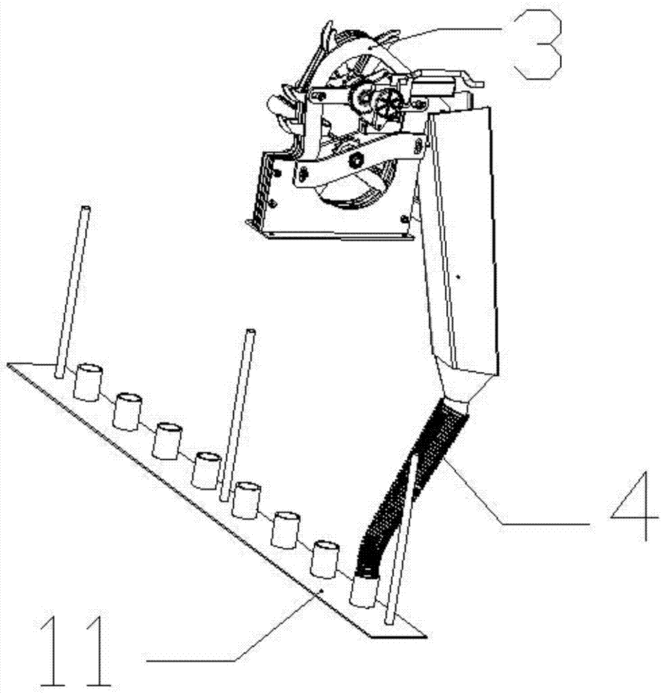 Reseeding and centering system applied to garlic seeder