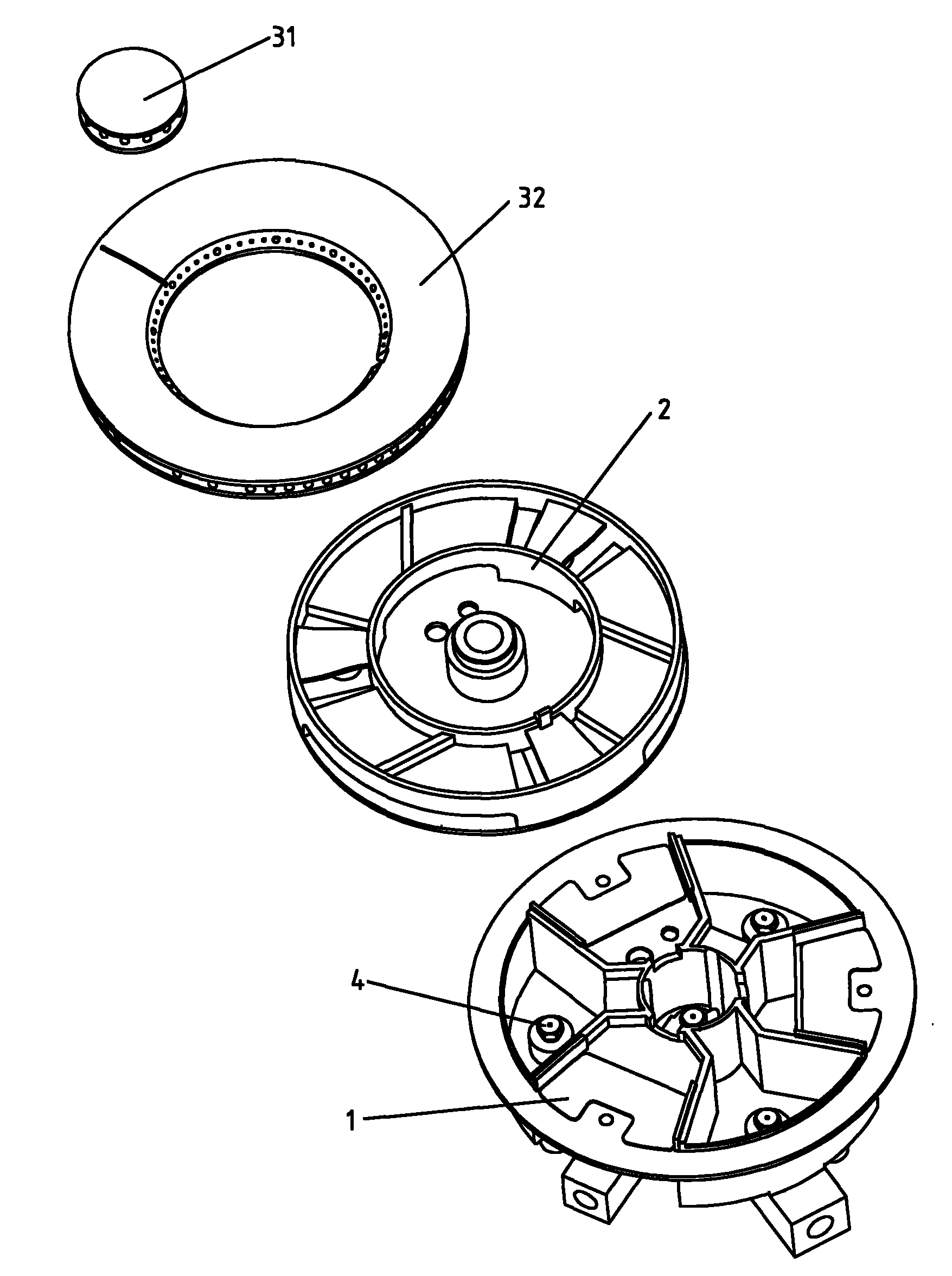 Household gas burner