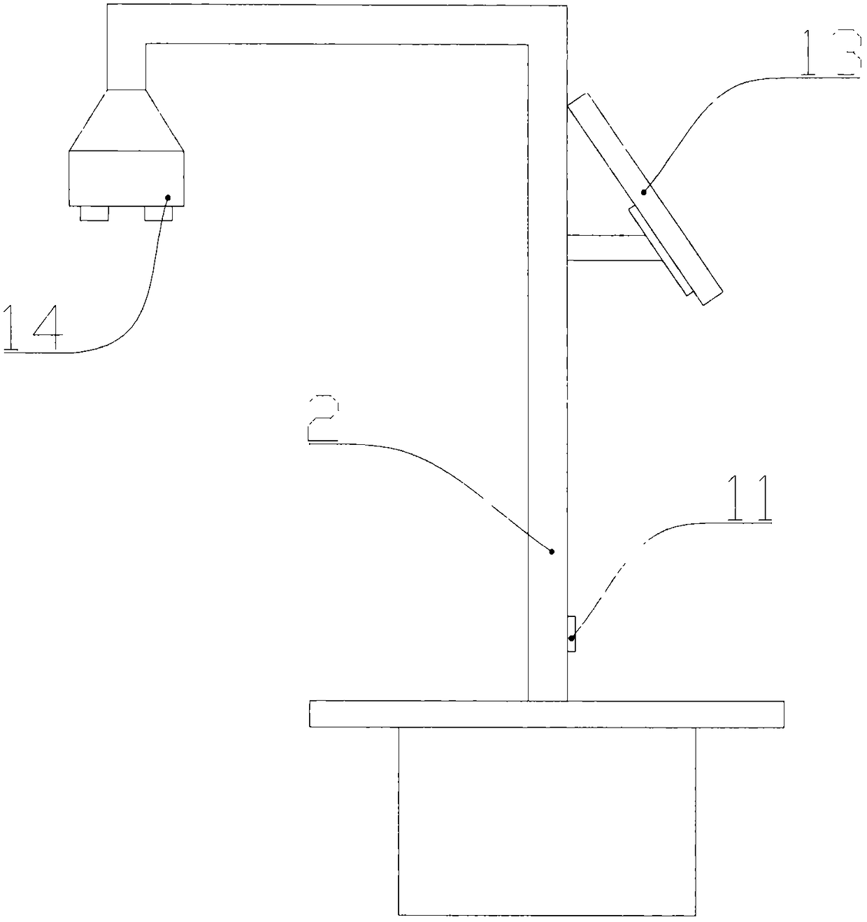 Real-time monitoring data transmission device for snow depth change