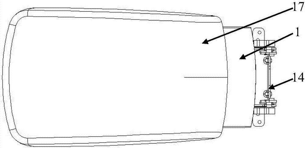 Handrail device with second-stage locking function