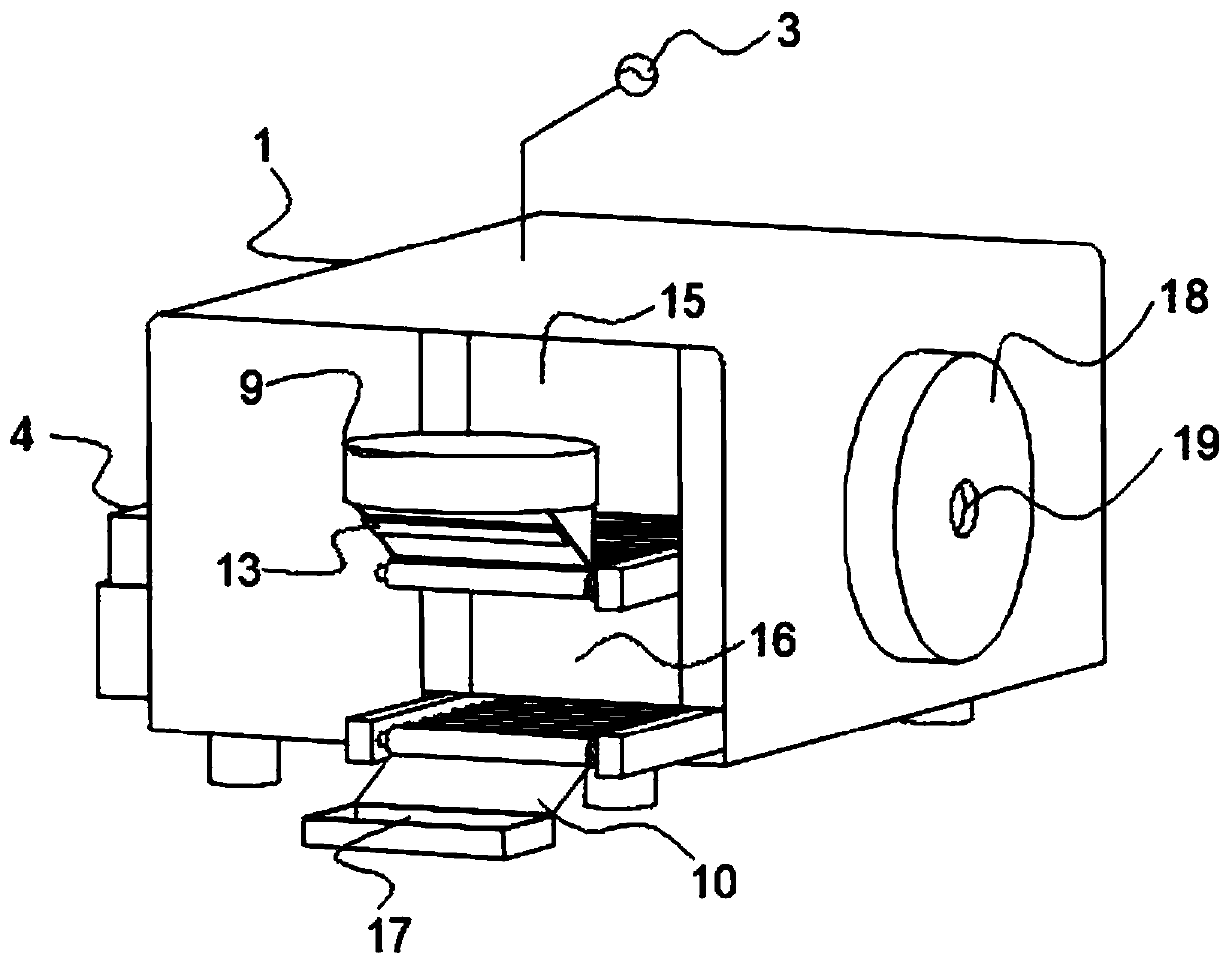 Continuous fruit-vegetable preservation plasma treatment equipment and using method thereof