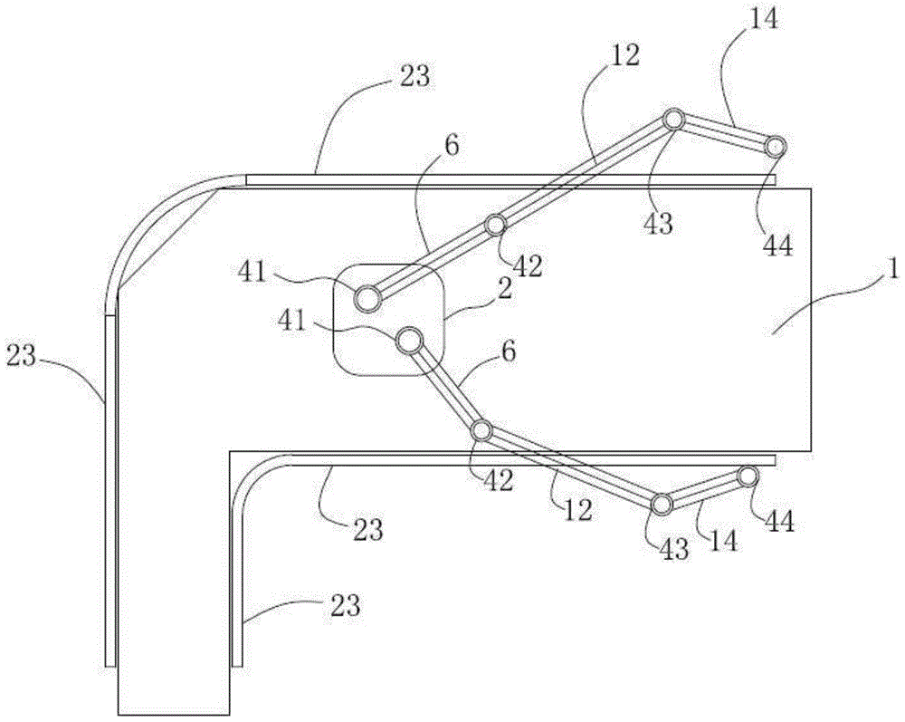 A tooling structure that can ensure the verticality of welding of reinforcement ribs, support columns and guide rails