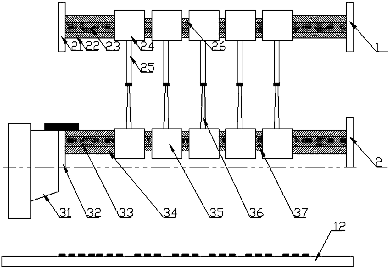 Micro-LED mass transfer device and transfer method