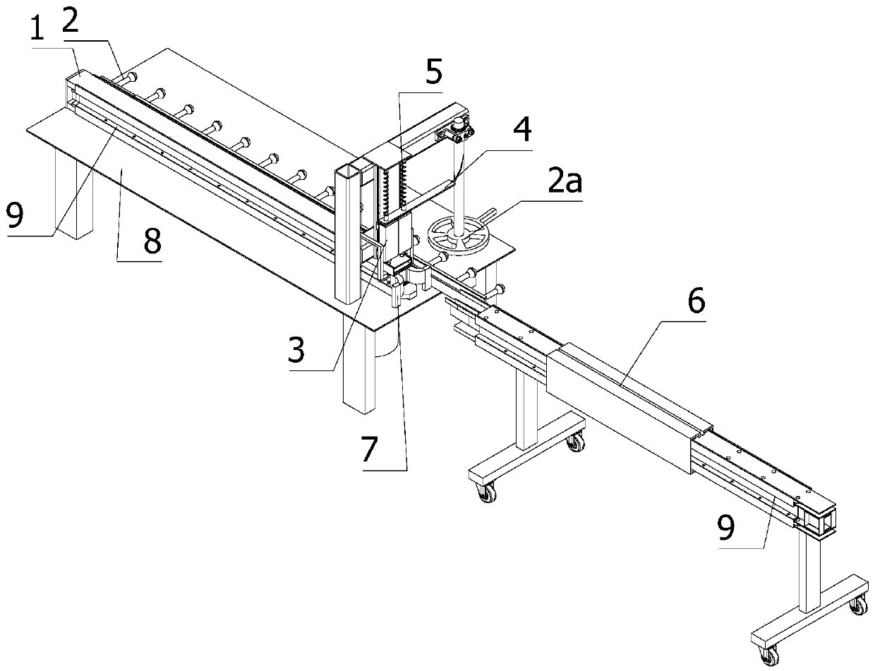 Work method of aluminum alloy tool bus duct machining equipment