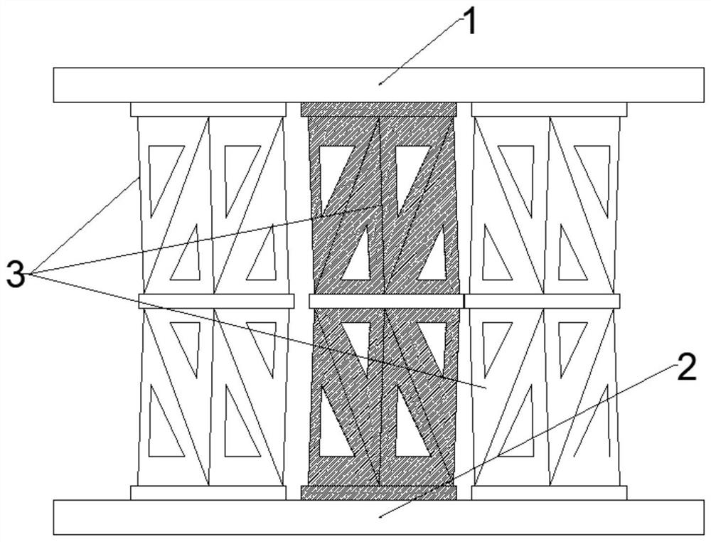 Buffering and damping structure based on paper folding principle