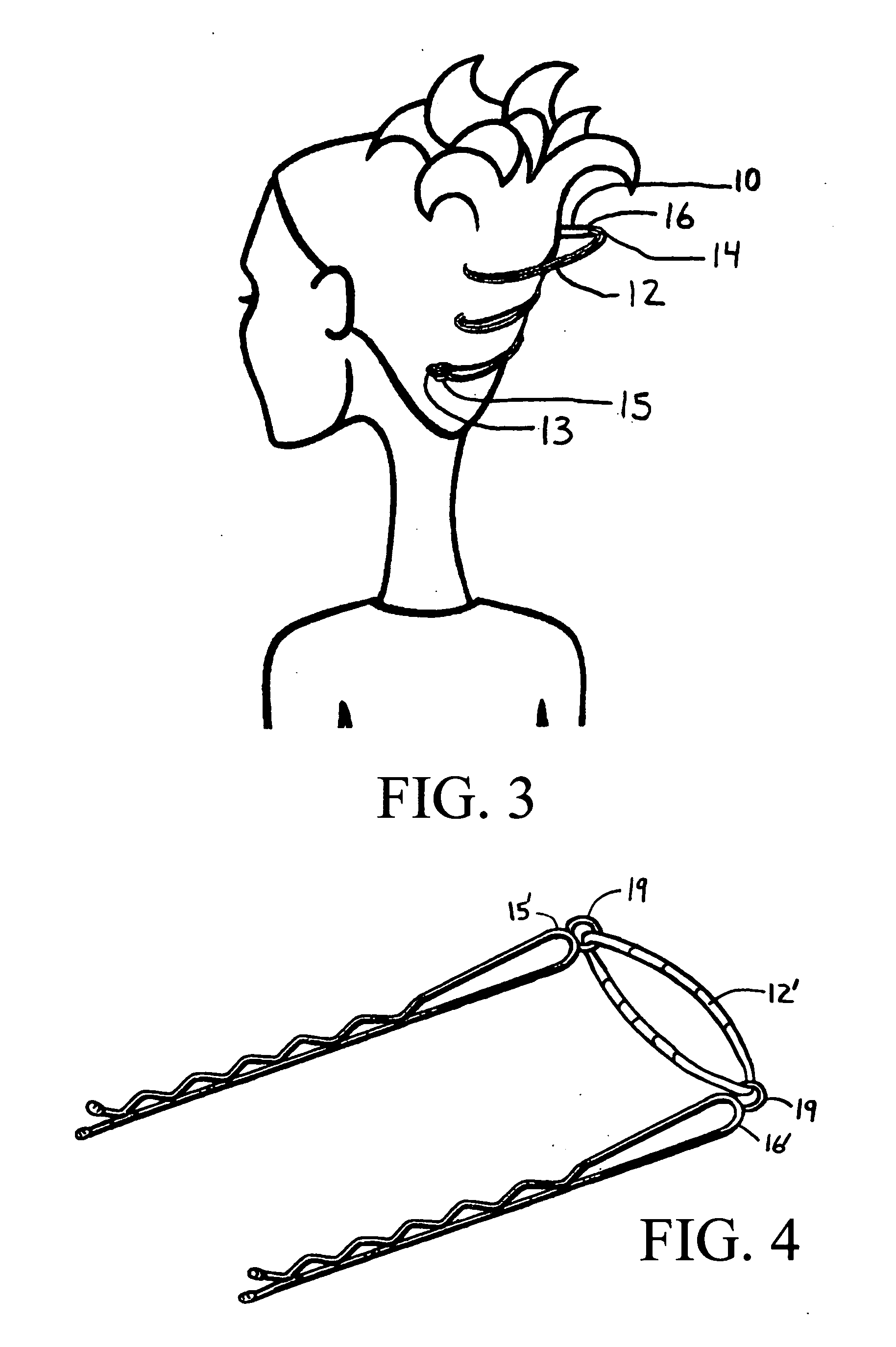 Bobby-pin hair fastener