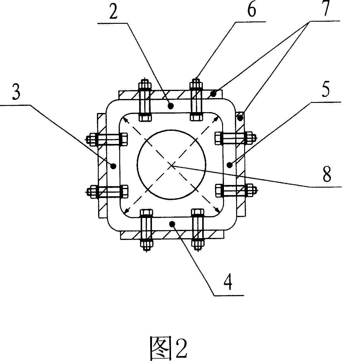 Hollow four plane tie-in