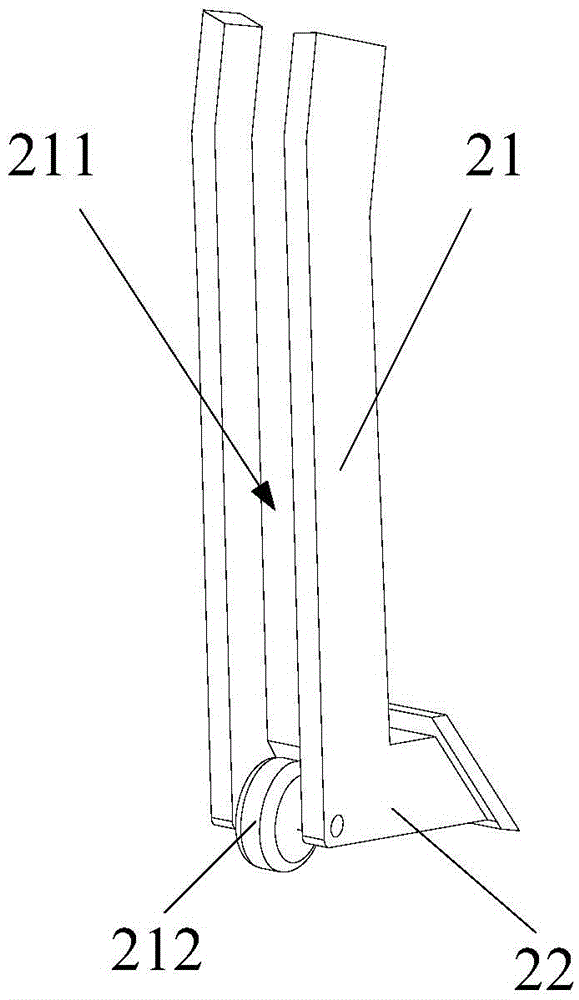 Ditching and pipe distributing device for burying subsurface drip irrigation pipes