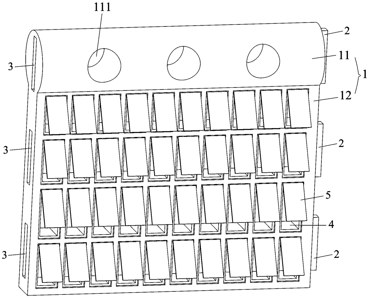 Wave dissipating rectification floating body and wave dissipating rectification device and method with wave dissipating rectification floating body