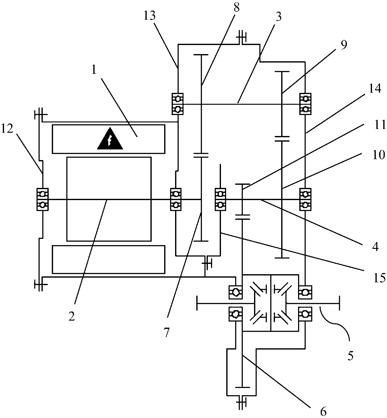 Electric bridge driving system and vehicle