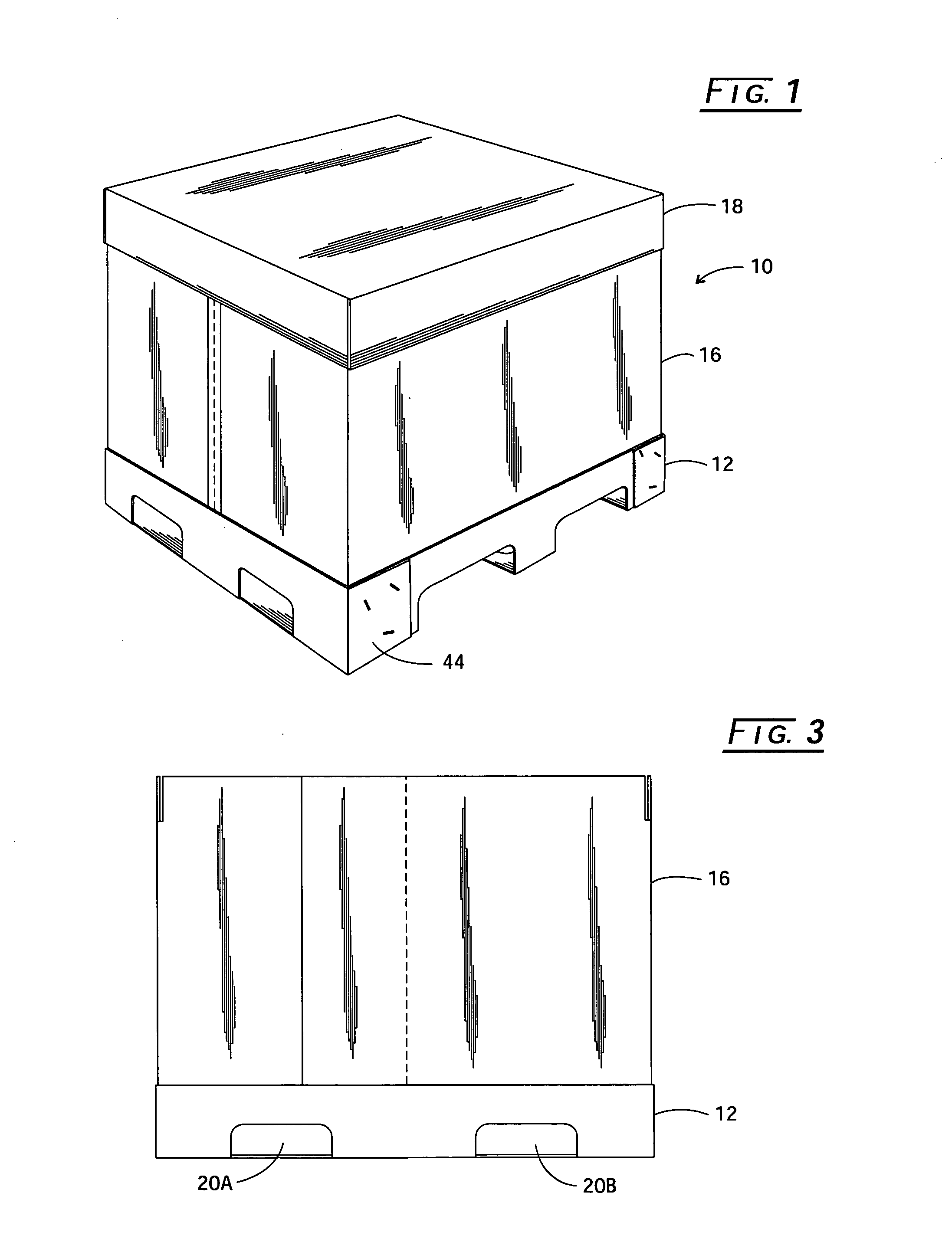 Self-locking pallet assembly