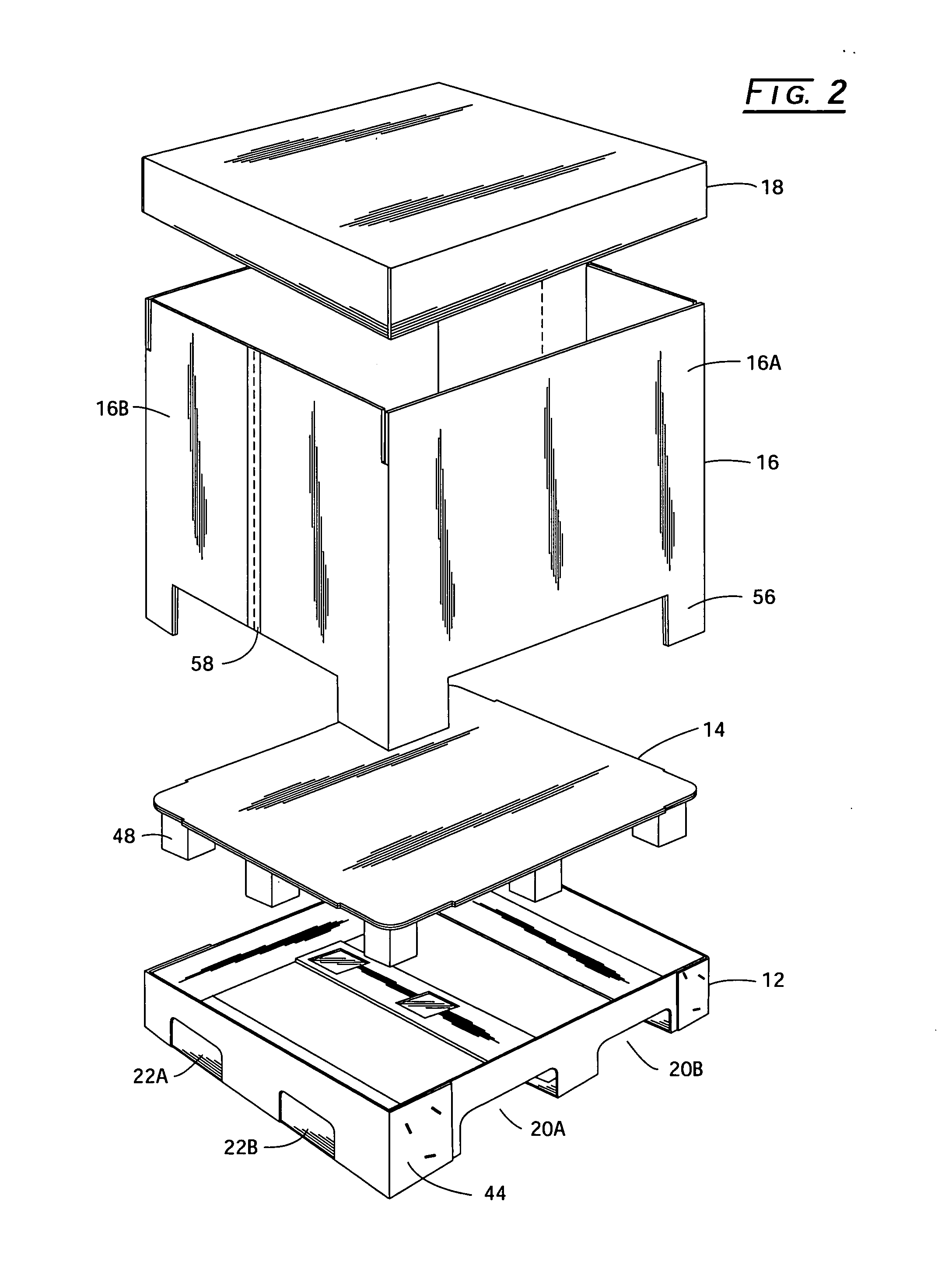 Self-locking pallet assembly