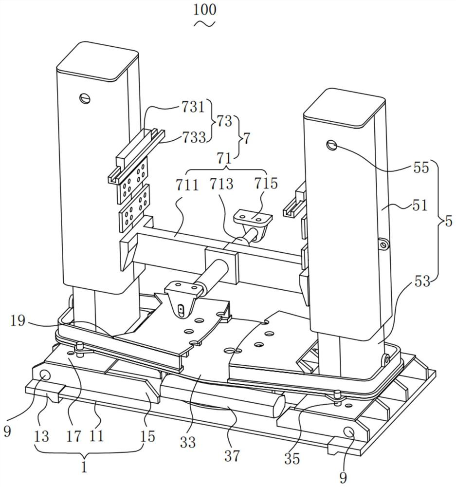 Rail ascending and descending device and highway-railway dual-purpose vehicle