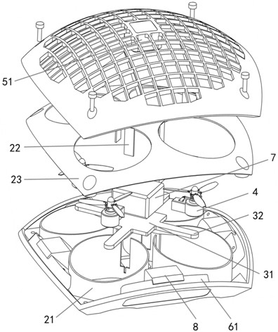 Multi-programming unmanned system with cypress chart three-dimensional structure