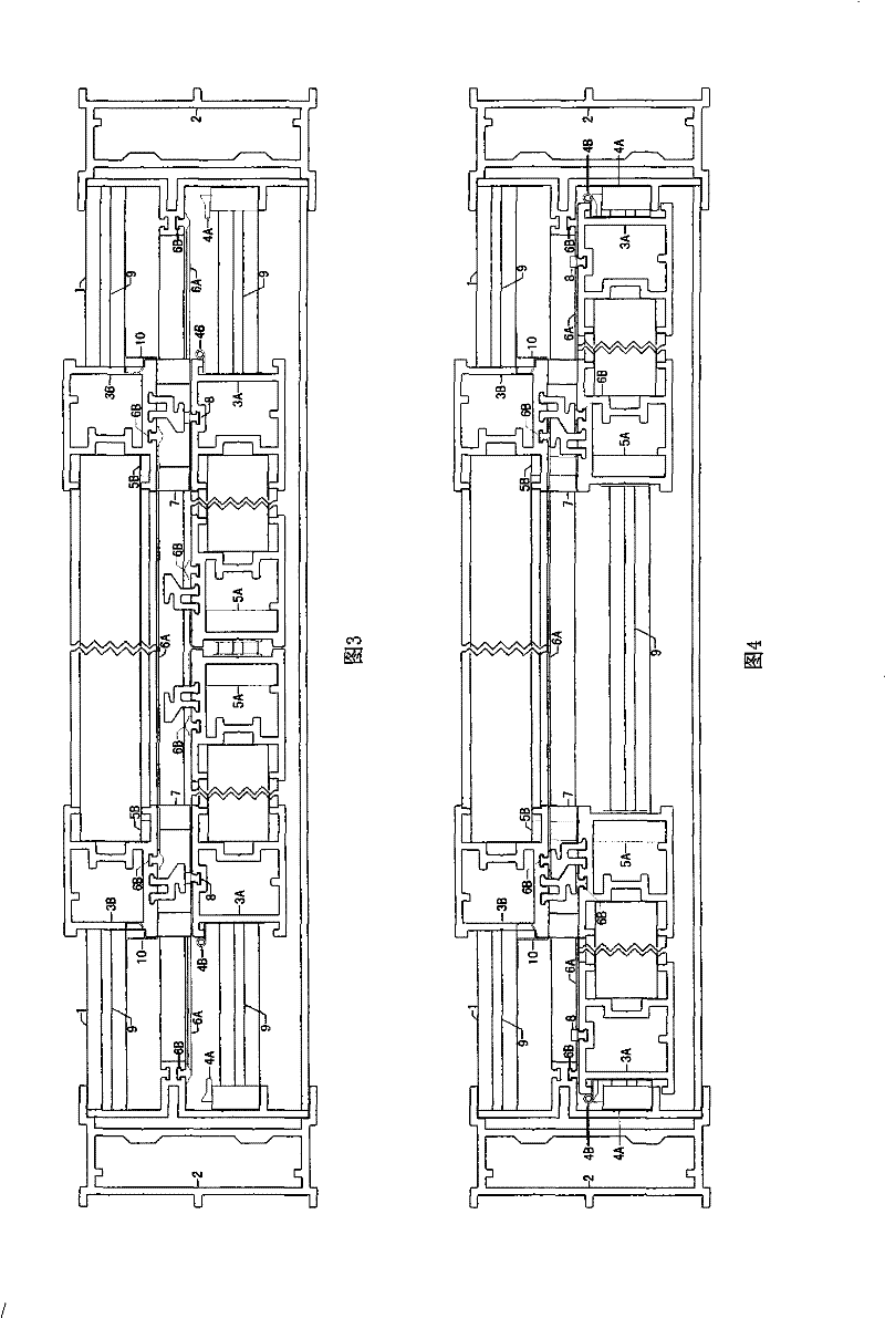 Enclosed type sliding window