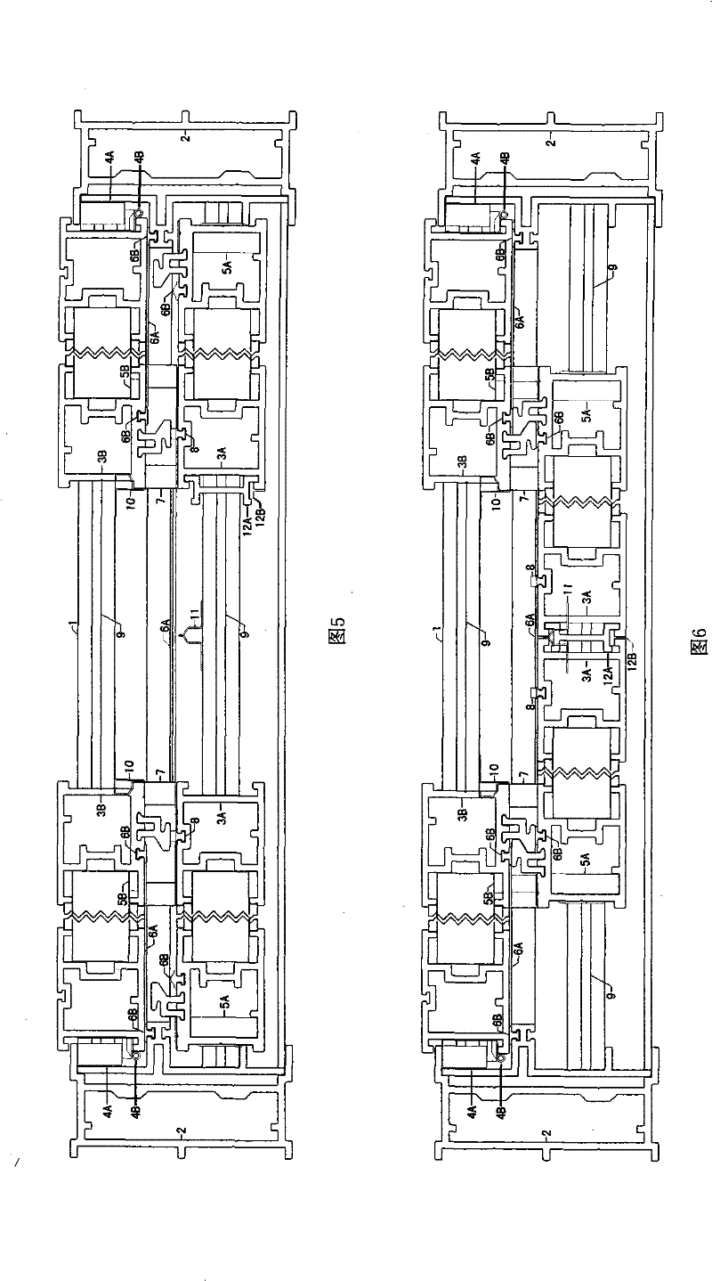 Enclosed type sliding window