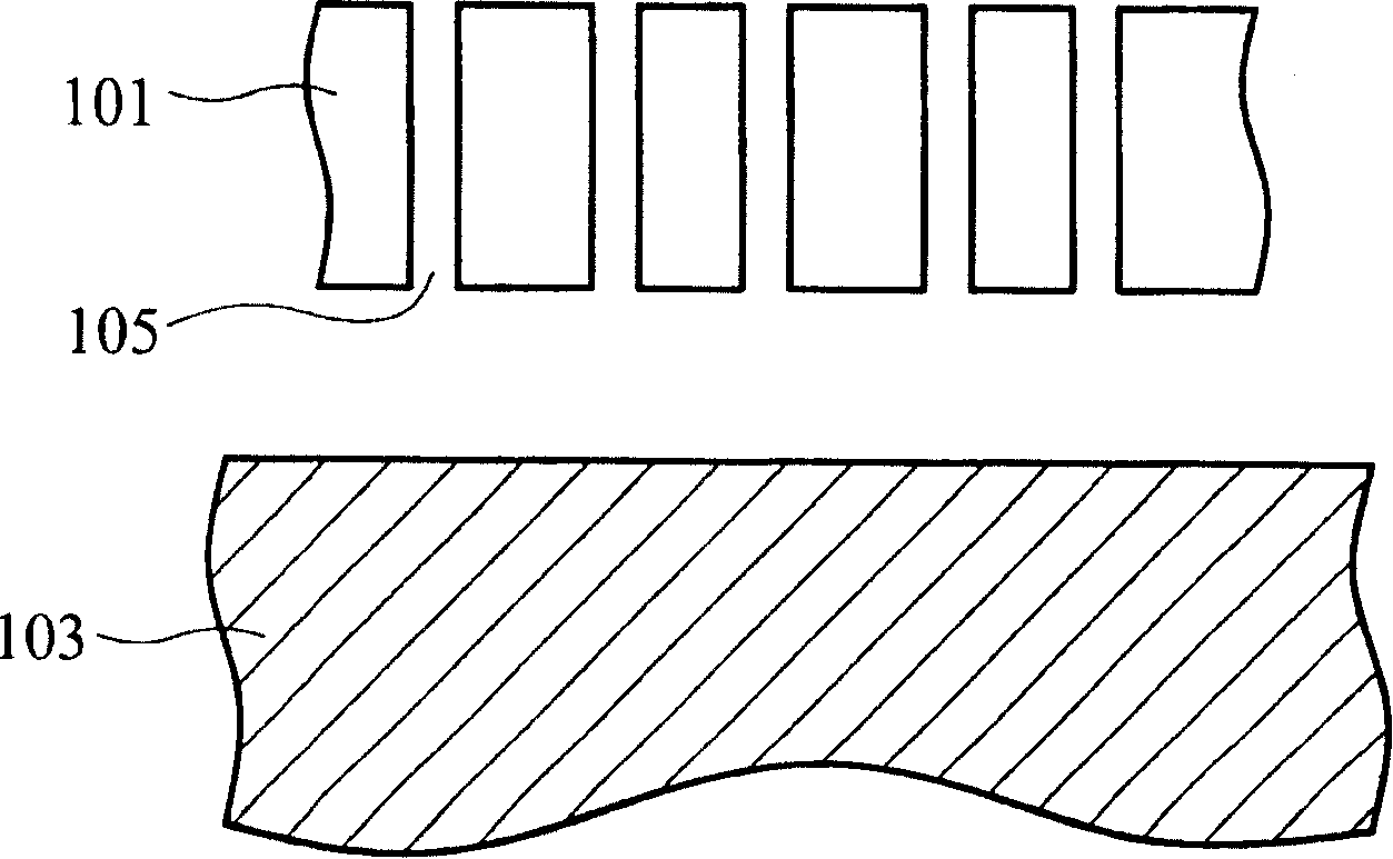 Nanometer array and method for forming the same