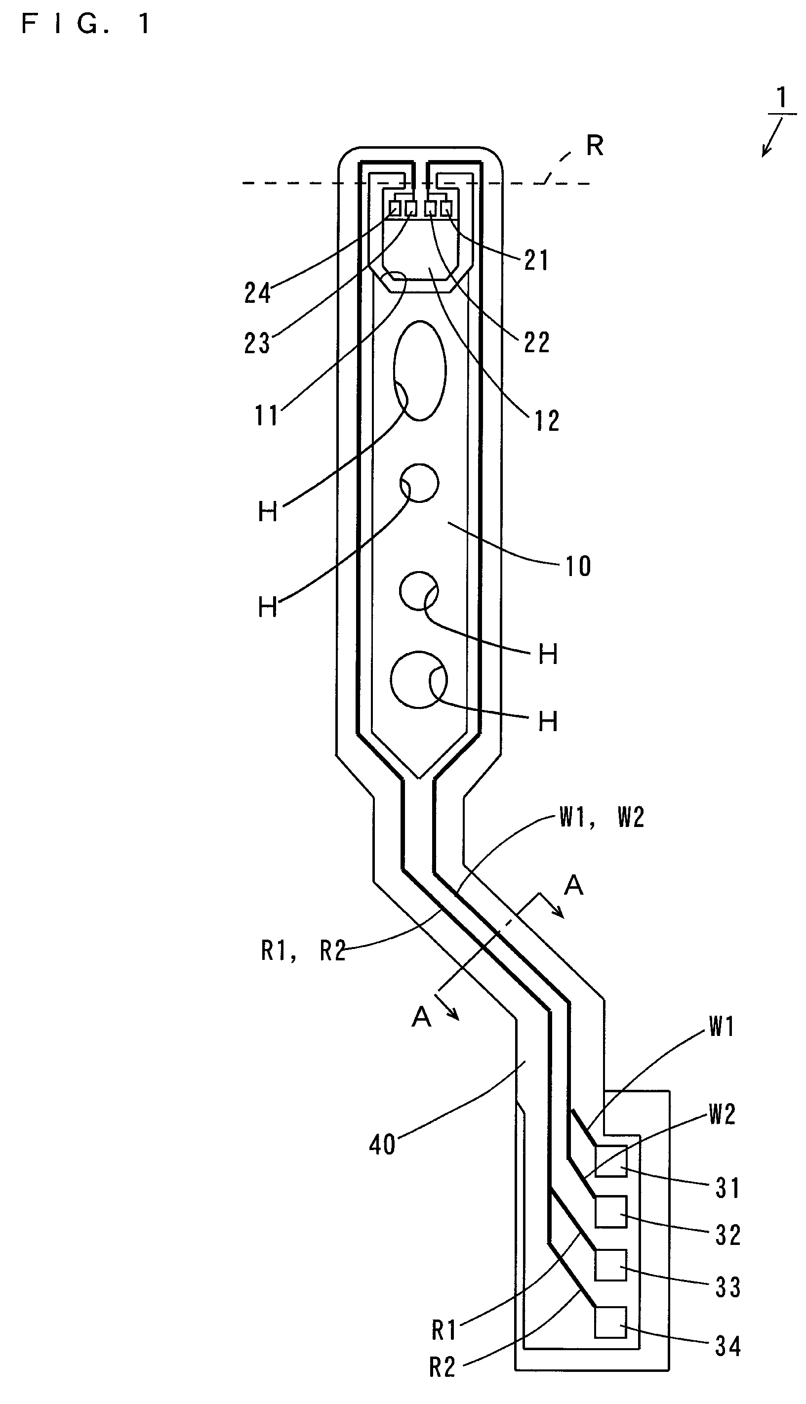 Printed circuit board having a layered signal line pair, a suspension board