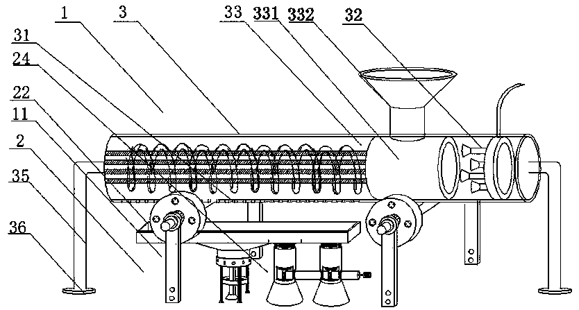 Automatic construction waste removing environmental protection device and using method thereof