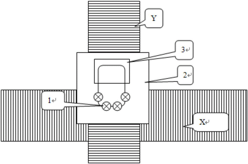 Multi-camera correcting and positioning method and glass laser cutting device